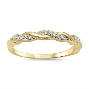 NEW STARLETTE women's maria stackable ring in gold